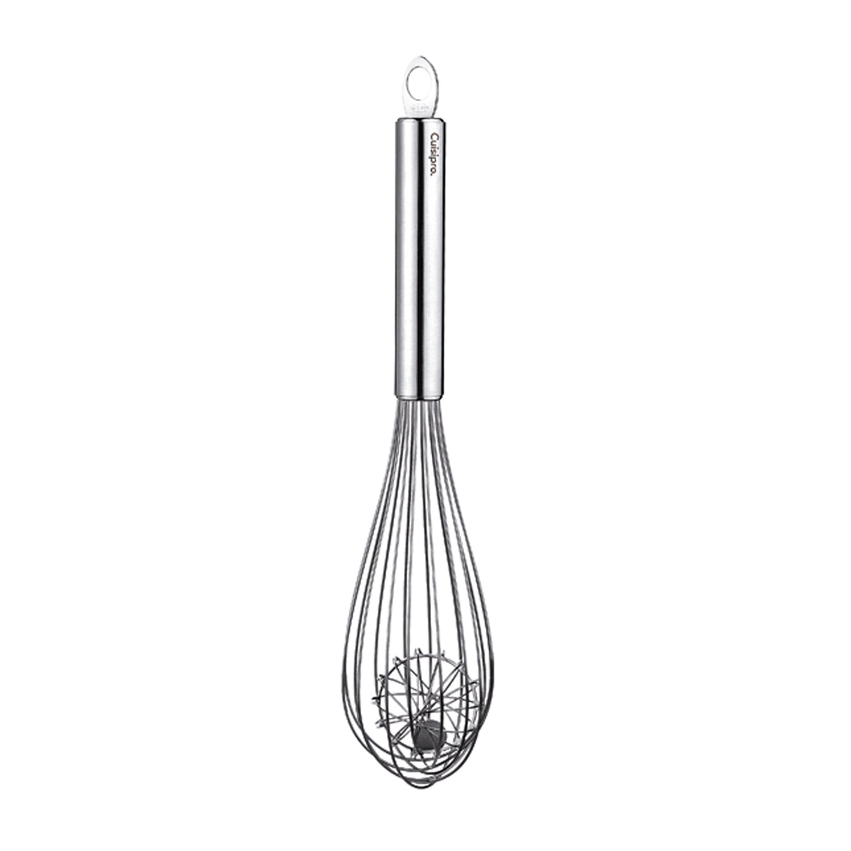 CUISIPRO Schneebesen DUO in Silber, 30,5 cm, aus Edelstahl, ideal zum Verrühren und Mixen in der Küche.