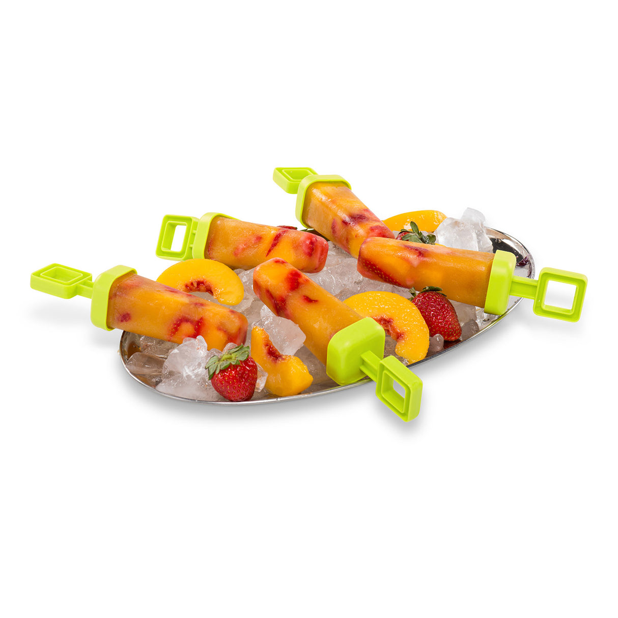 Viereckige Eiscremeformen im 6er Set von CUISIPRO, langlebiges Kunststoff-Set für hausgemachtes Eis.