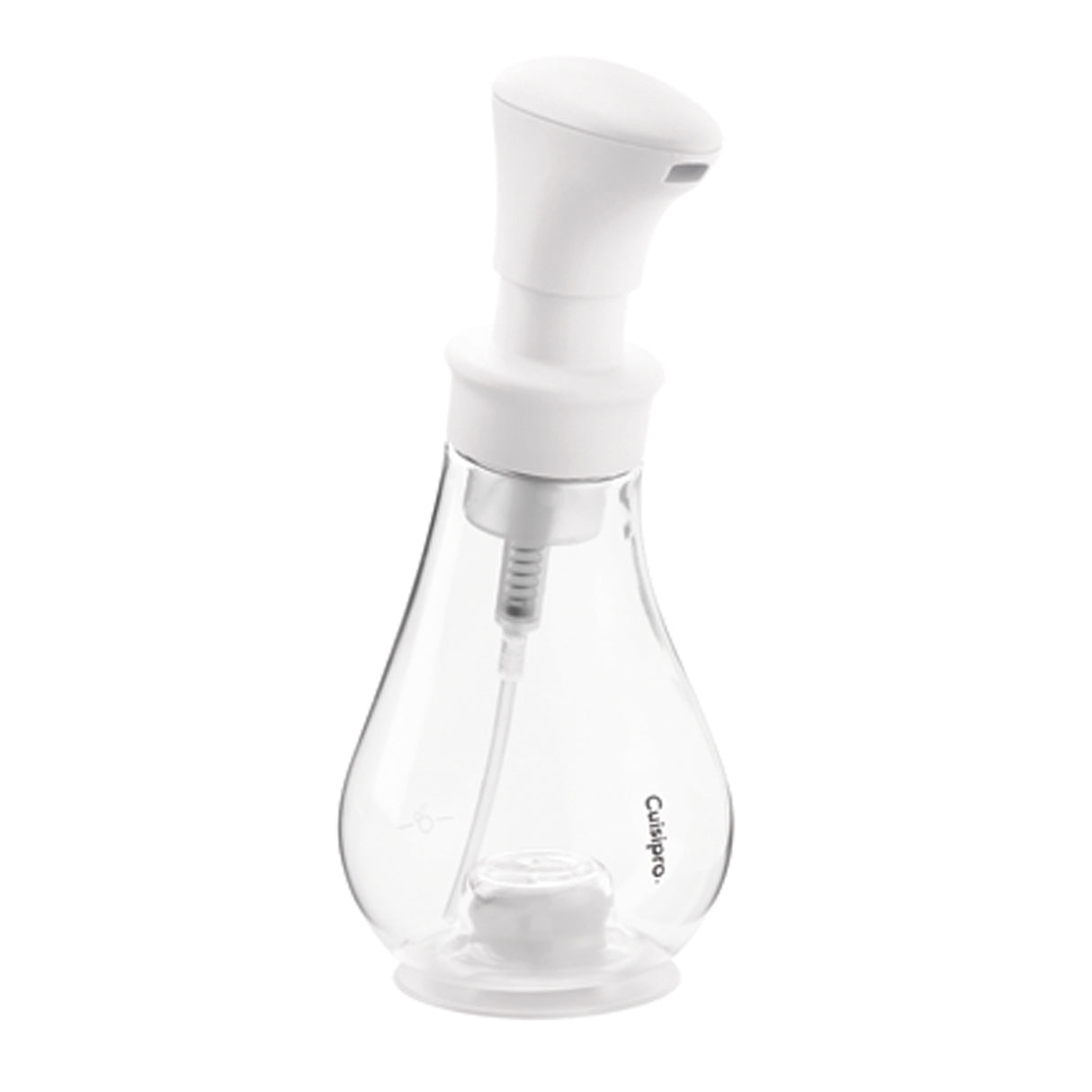 CUISIPRO Seifenschaumspender aus Chrom, 39 cm hoch, elegantes Design für Seifenschaum in Badezimmer oder Küche