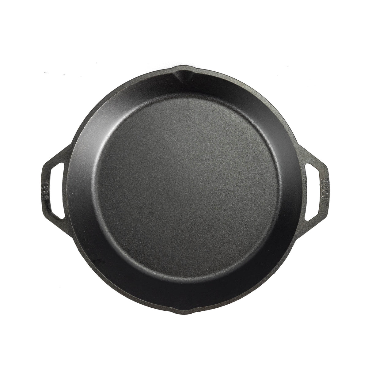 Schwarze, gusseiserne Pfanne von LODGE, Classic-Design, robuste Kochpfanne für vielseitigen Einsatz in der Küche