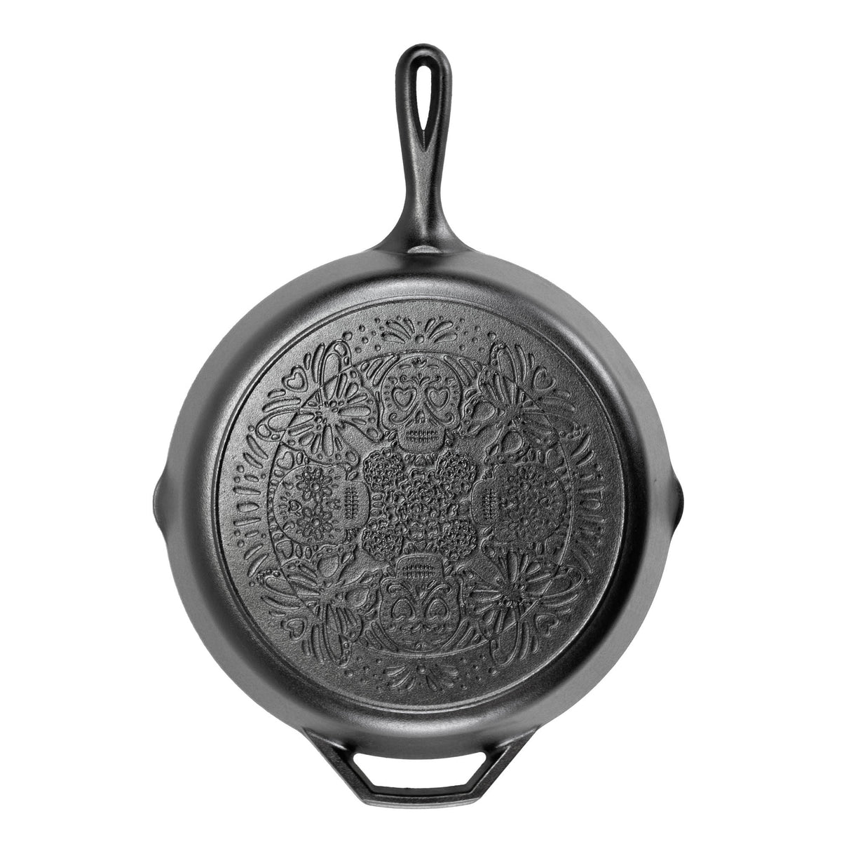 Schwarze Lodge Gusseiserne Pfanne Classic mit langer Grifffläche, ideal zum Braten und Kochen in der Küche.