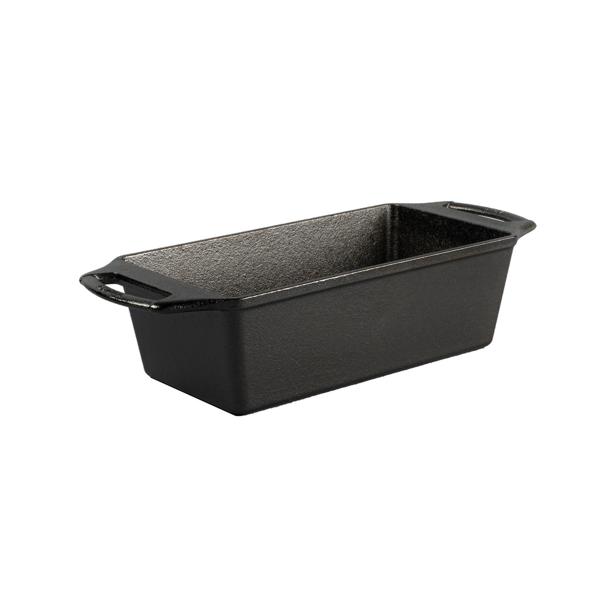 Schwarze LODGE Brotform, klassische rechteckige Form aus Gusseisen für das Backen von Brot.