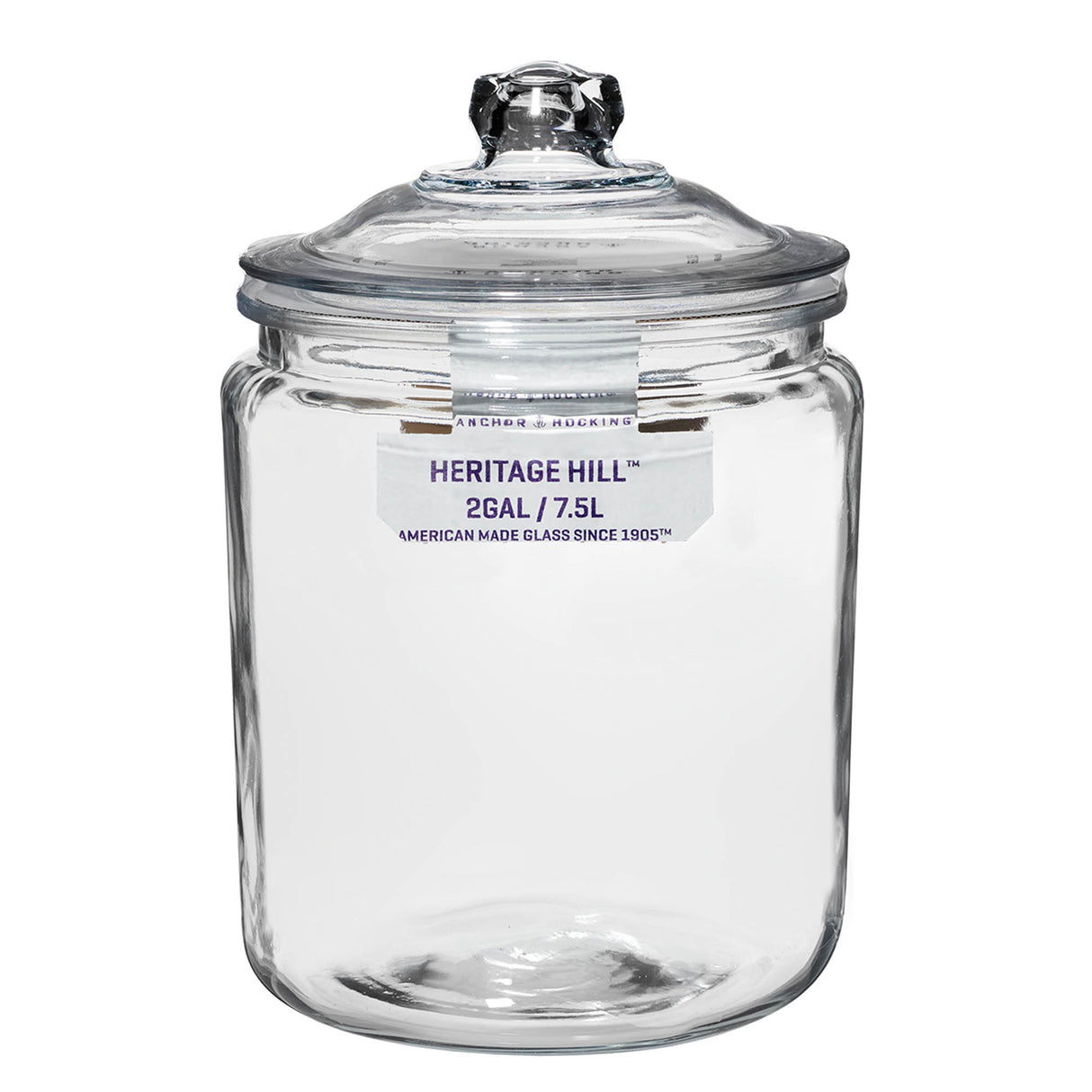 Vorratsglas von ANCHOR HOCKING im HERRITAGE HILL Design, transparent mit Schraubverschluss, ideal für Lebensmittelaufbewahrung