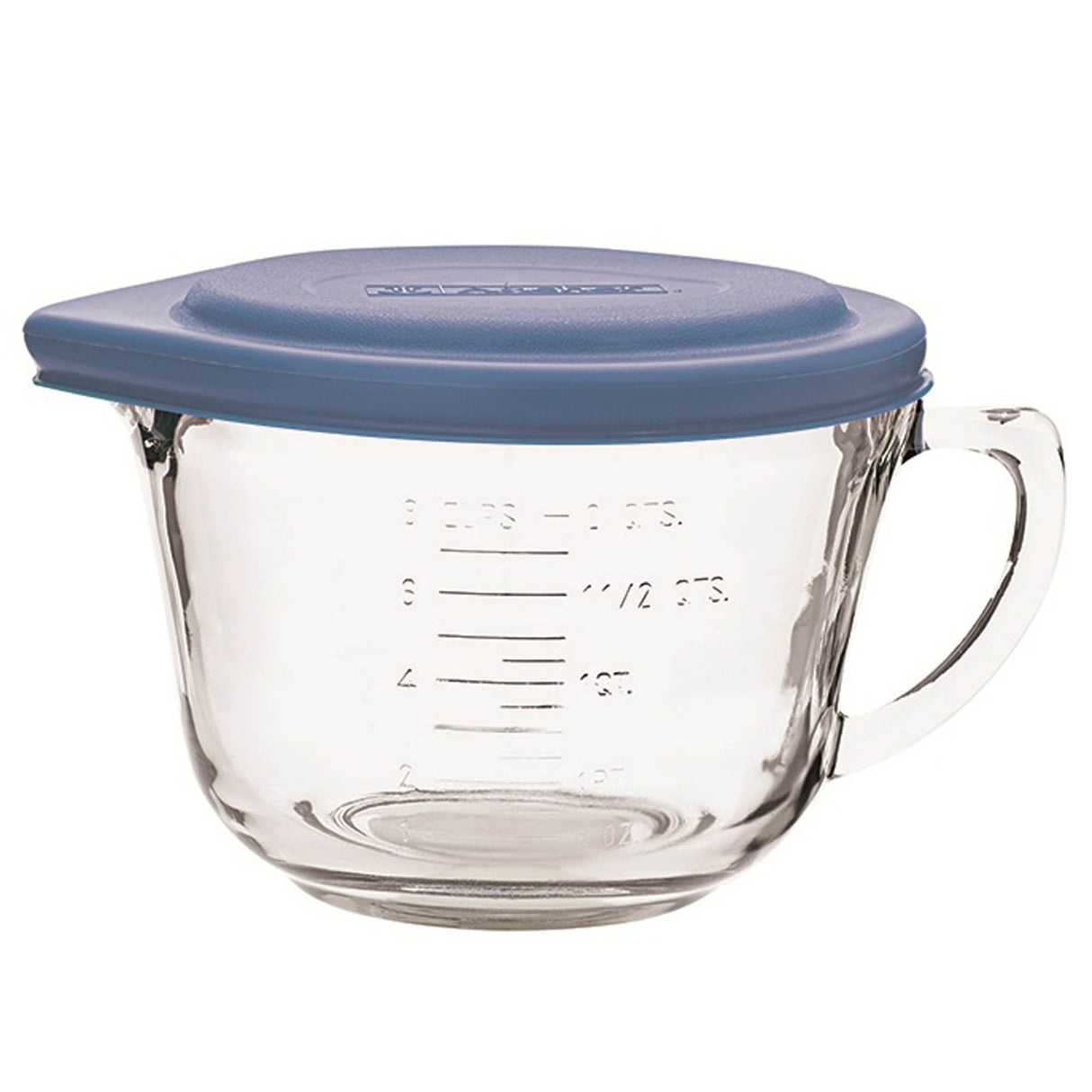 Messbecher von ANCHOR HOCKING aus durchsichtigem Glas mit Messskala für präzises Abmessen in der Küche.
