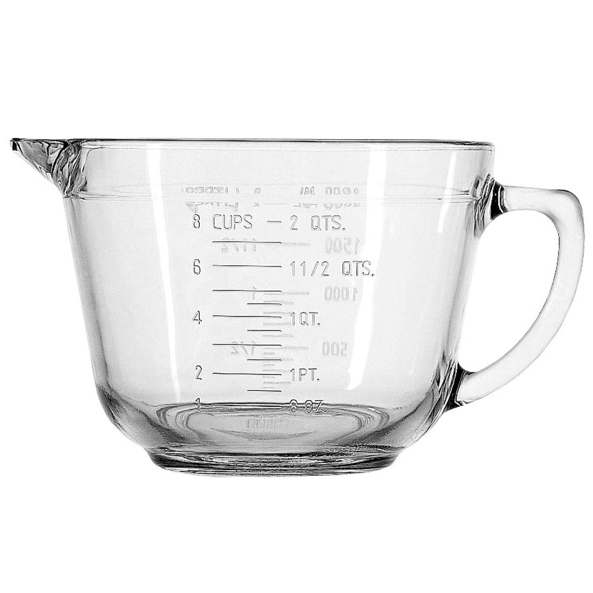 Messbecher von ANCHOR HOCKING aus Glas mit Messmarkierungen für präzises Abmessen in der Küche