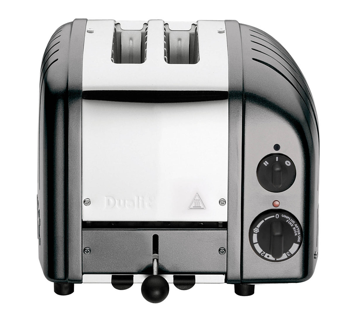 Dualit Toaster Newgen in grau metallic, 2 Scheiben, modernes Design, hochwertiger Toaster für knuspriges Toasten.