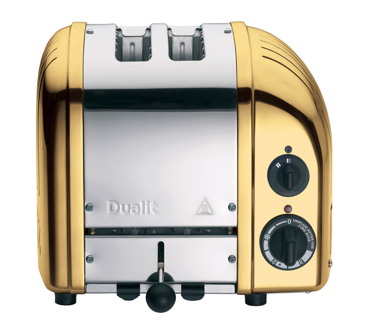 Dualit NewGen Toaster aus Messing, 2 Scheiben, modernes Design, ideal für knuspriges Toasten, hochwertiges Küchenaccessoire