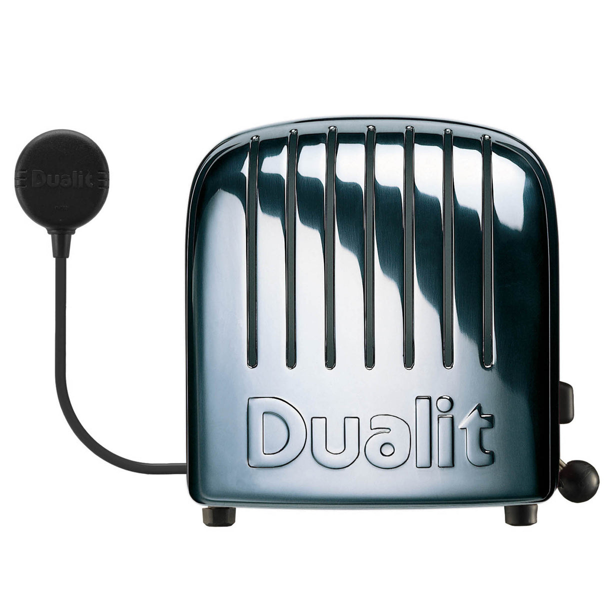Dualit Toaster Vario in poliert, Edelstahl, mit Platz für 4 Brotscheiben, modernes Küchen-Design, sichtbar im Bild