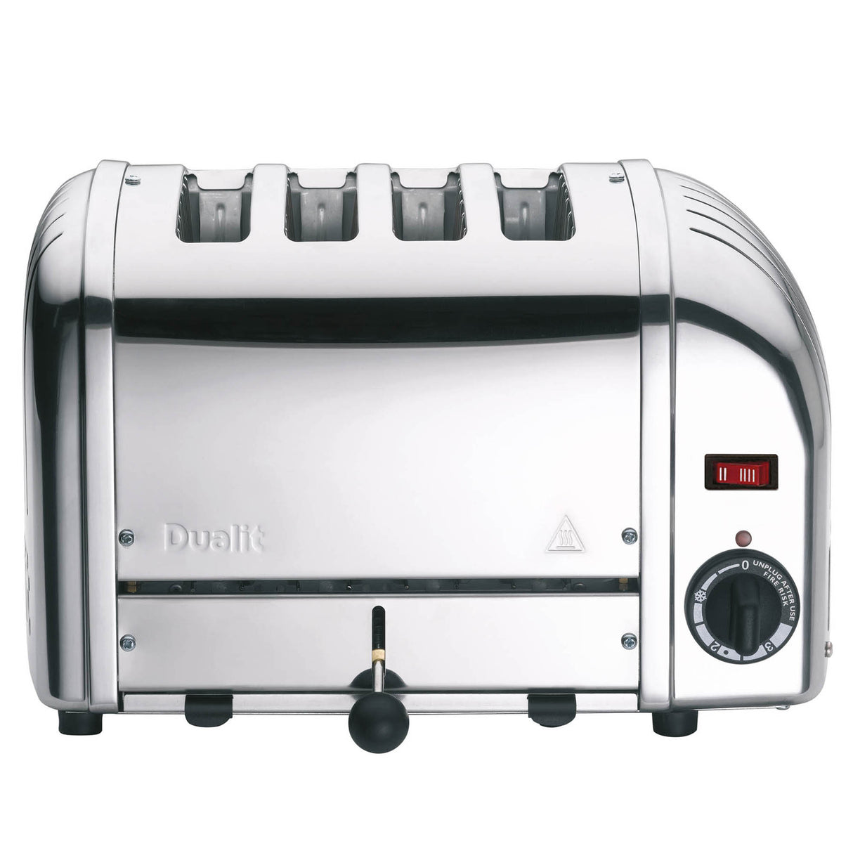 Edelstahl DUALIT Toaster CLASSIC mit 4 Scheiben, modernes Design, langlebig und funktional.