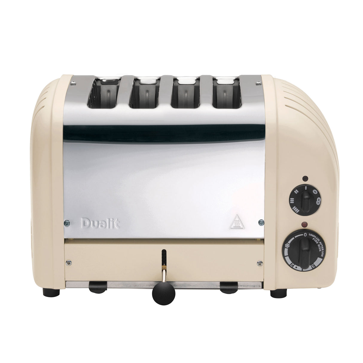 DUALIT Toaster Newgen in Creme, 4 Scheiben, modernes Design, Edelstahl, für knuspriges Toasten von Brotscheiben