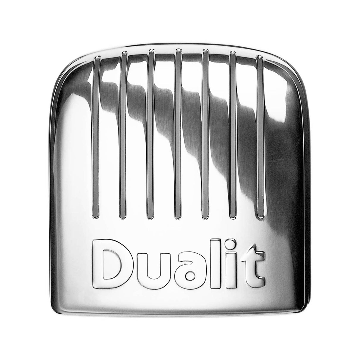 DUALIT Classic Toaster aus Edelstahl mit sechs Scheiben, modernes Design und einfache Bedienung.