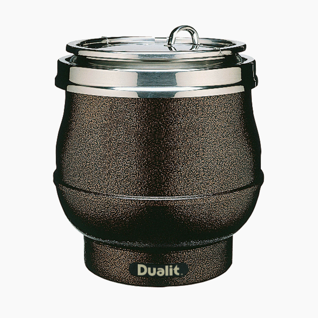 Brauner DUALIT Suppenkessel mit 11 Litern Fassungsvermögen, ideal für Suppen und Eintöpfe, aus robustem Material.
