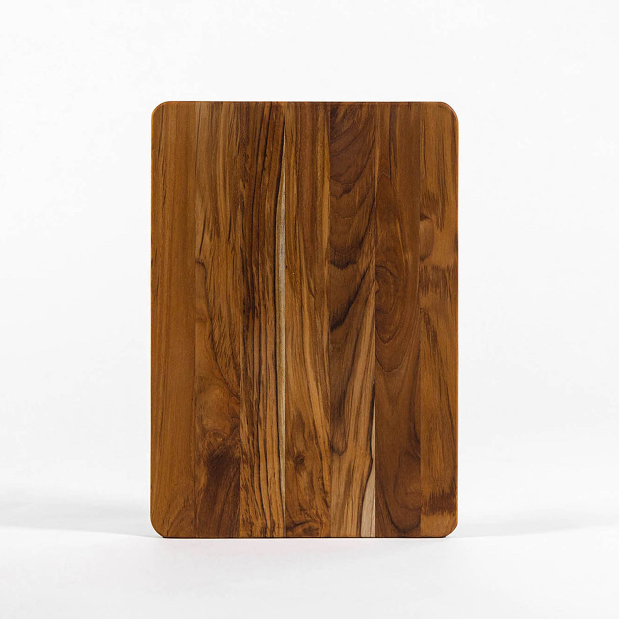 Teakholz-Schneidebrett von TEAKHAUS aus hochwertigem Teak, glatte Oberfläche und stabile Kante, ideal für Küchenarbeit.