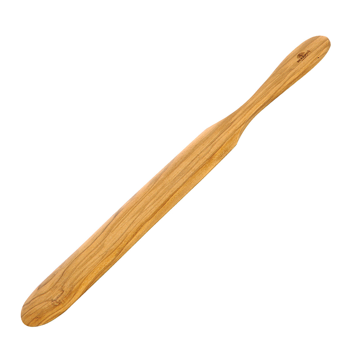 BÉRARD Pfannkuchen-Wender aus Olive mit 36 cm Länge, flexibel und langlebig für das Wenden von Pfannkuchen.