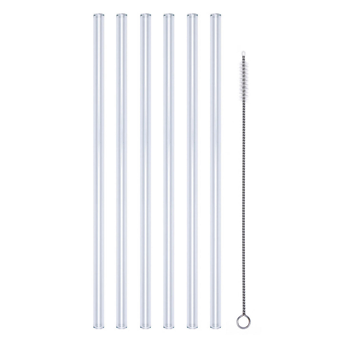 Klarer PROFINO Glas-Trinkhalm aus Glas, ideal für Getränke, langlebig und umweltfreundlich, im modernen Design.