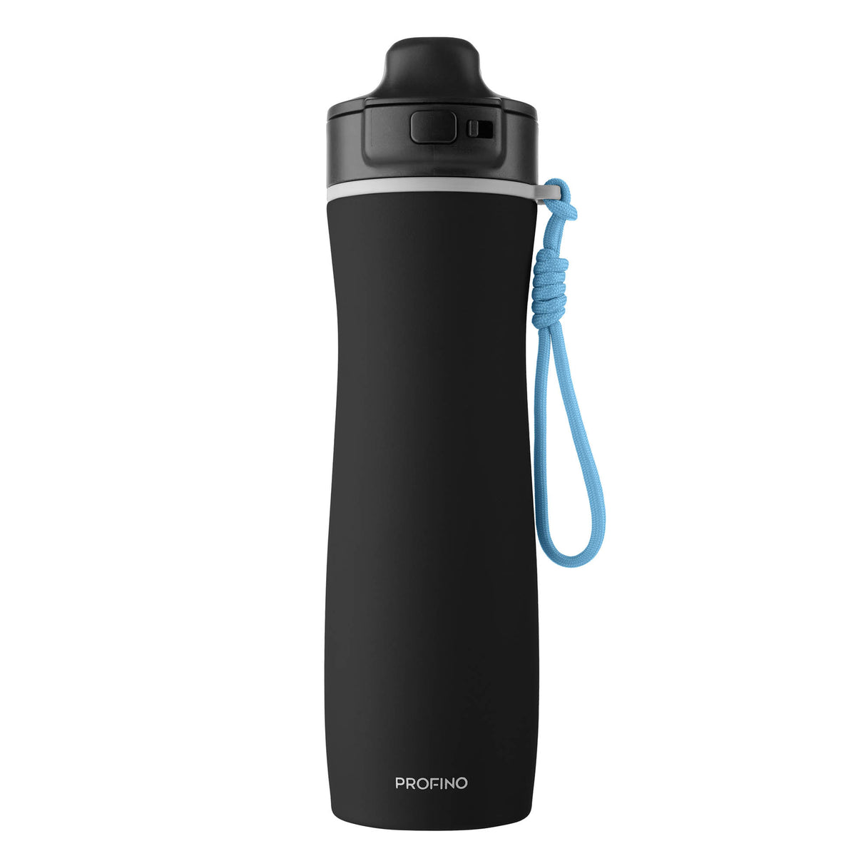 PROFINO Isolierflasche ACTIVE, 600 ml, aus Edelstahl, mit doppelwandigem Isolierdesign, für heiße oder kalte Getränke.