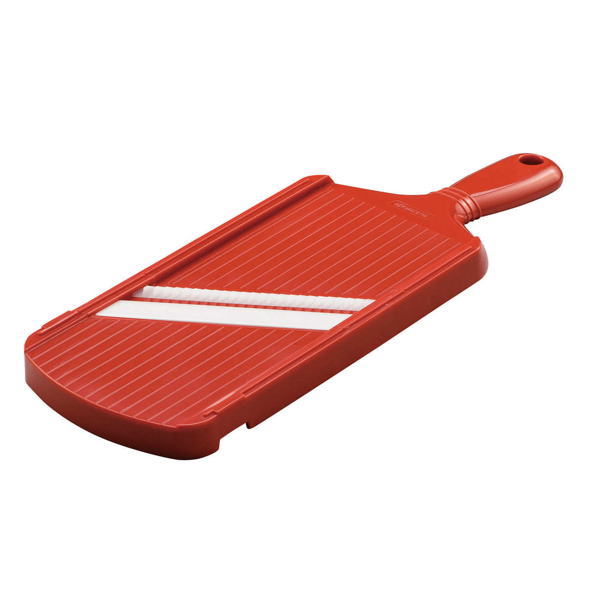 Schwarzer KYOCERA Julienne-Hobel zum feinen Schneiden von Gemüse, mit Edelstahlklinge und ergonomischem Griff.