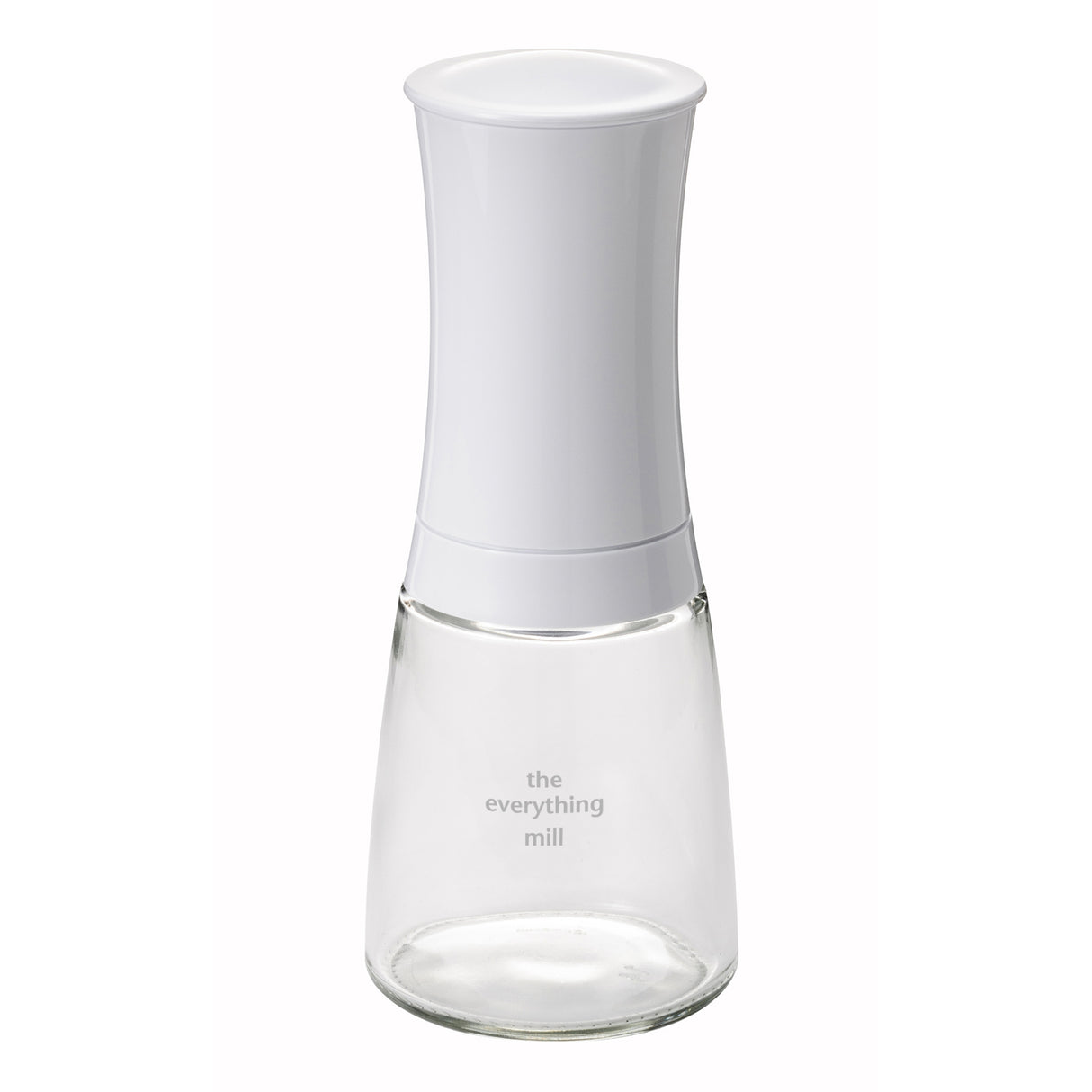 KYOCERA Keramik-Universalmühle, 16 cm mit schwarzem Gehäuse und Edelstahlmahlwerk für Gewürze und Kräuter.