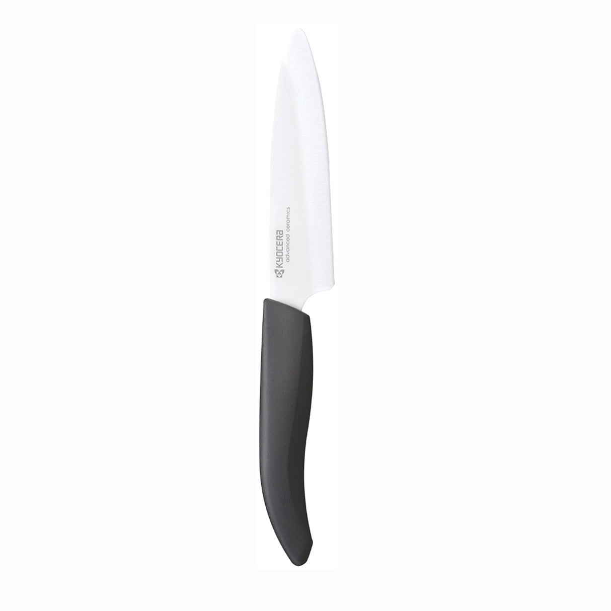 Schwarzes KYOCERA Keramikmesser GEN NATURE mit schwarzem Griff, scharfes Küchenmesser aus Keramik für präzises Schneiden
