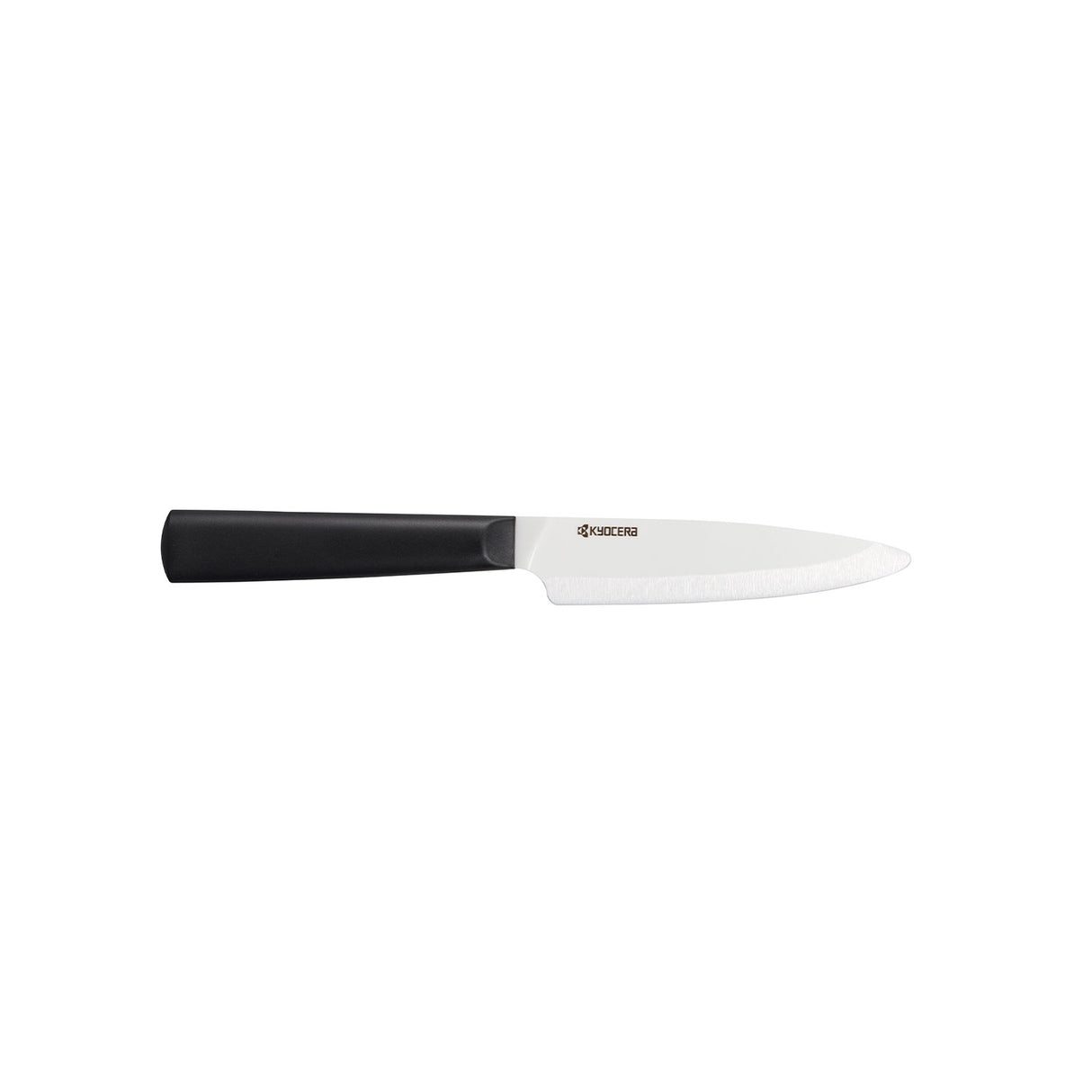 Schwarzes und weißes KYOCERA Keramikmesser CHOWA, scharfes Küchenmesser mit ergonomischem Griff, ideal zum Schneiden.