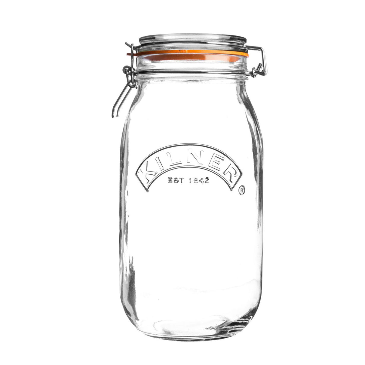 KILNER Einkochglas CLIP ROUND, klares Glas mit Schraubverschluss, ideal für Einmachen und Konservieren.