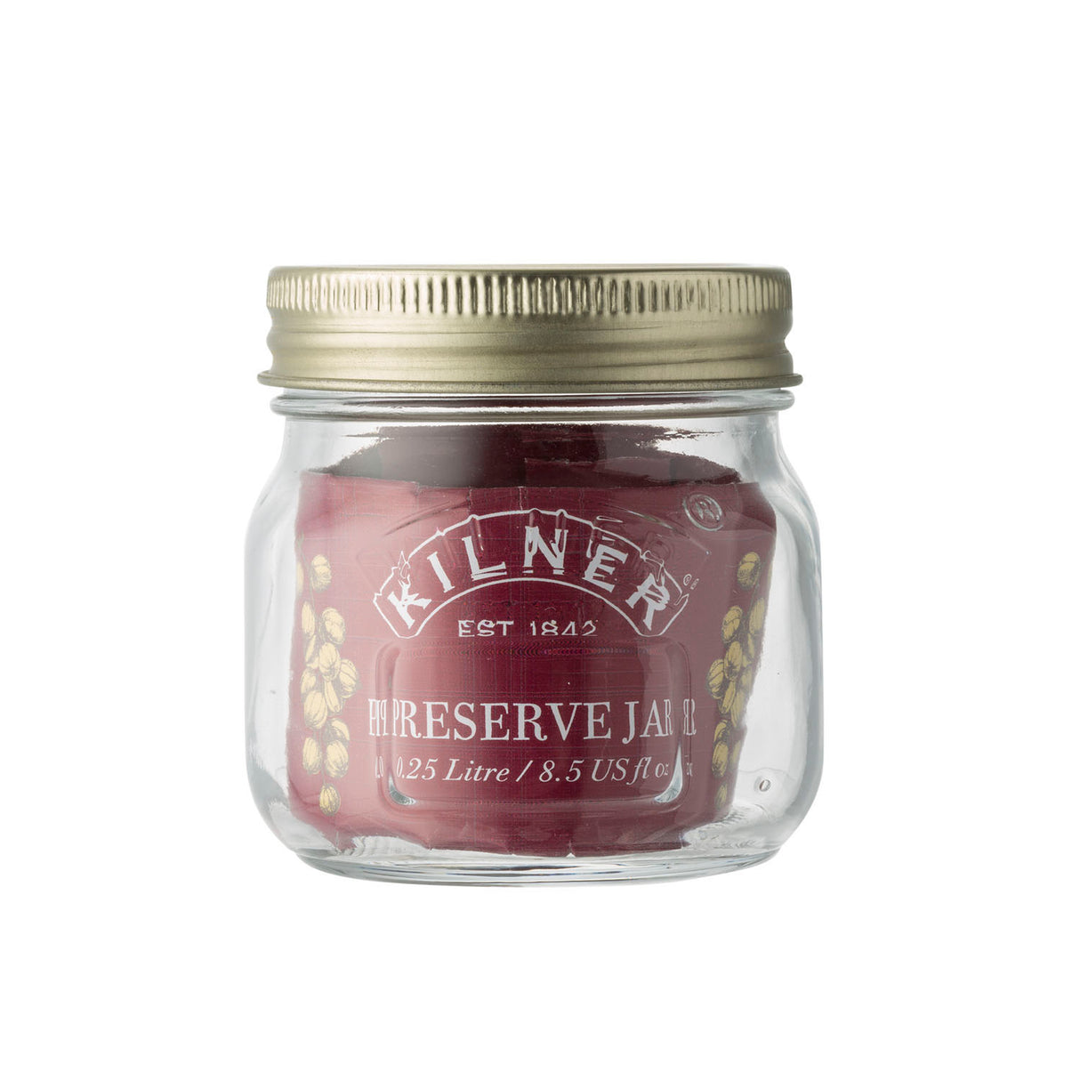 KILNER Einkochglas mit Schraubverschluss, transparent, perfekt für Einmachen und Aufbewahrung, klare Glasflasche.