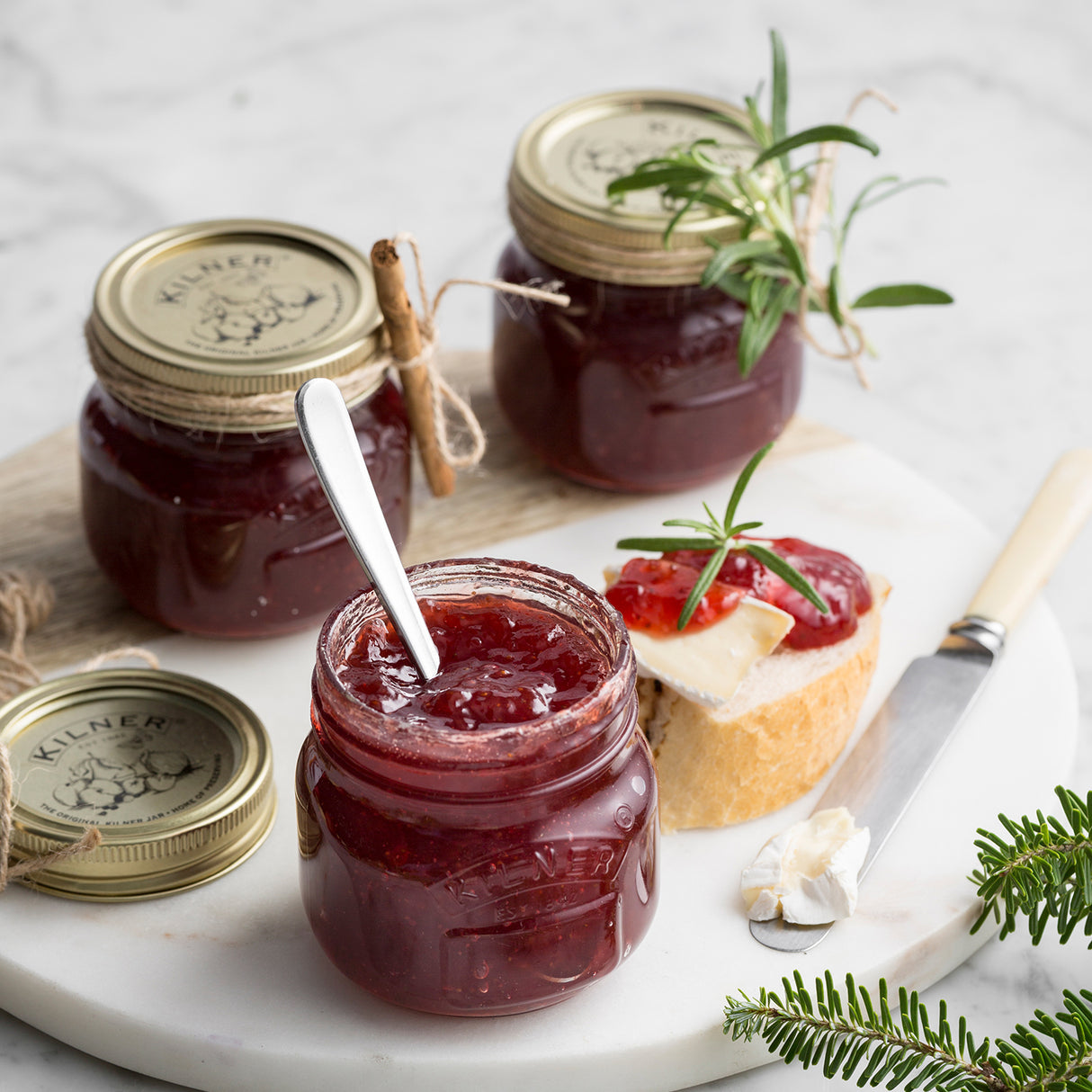 KILNER Einkochglas mit Schraubverschluss, transparent Glas, ideal für Einmachen und Konservieren