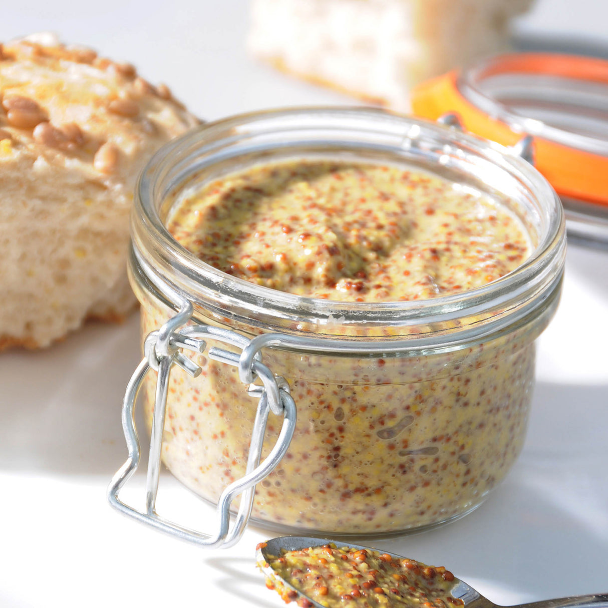 KILNER EInkochglas Clip Round, klares Glas, ideal für Einmachgläser und Konservengläser, mit Metallverschluss.