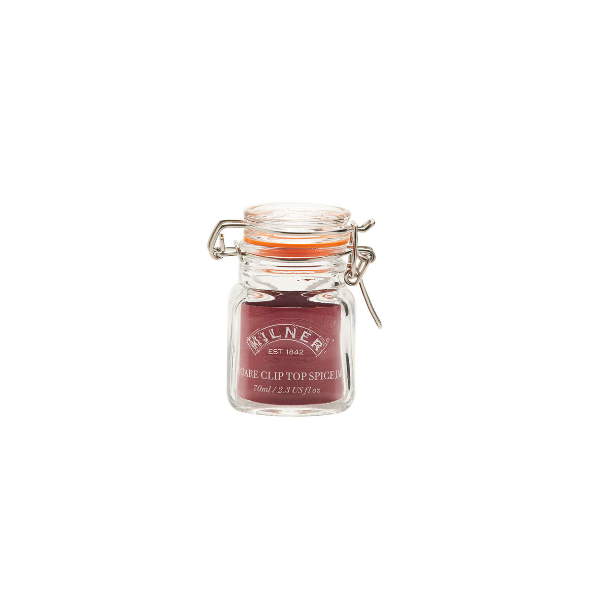 KILNER Einkochglas CLIP SQUARE in klarer Glasform, ideal zum Einmachen und Aufbewahren von Lebensmitteln, sichtbarer Verschluss.