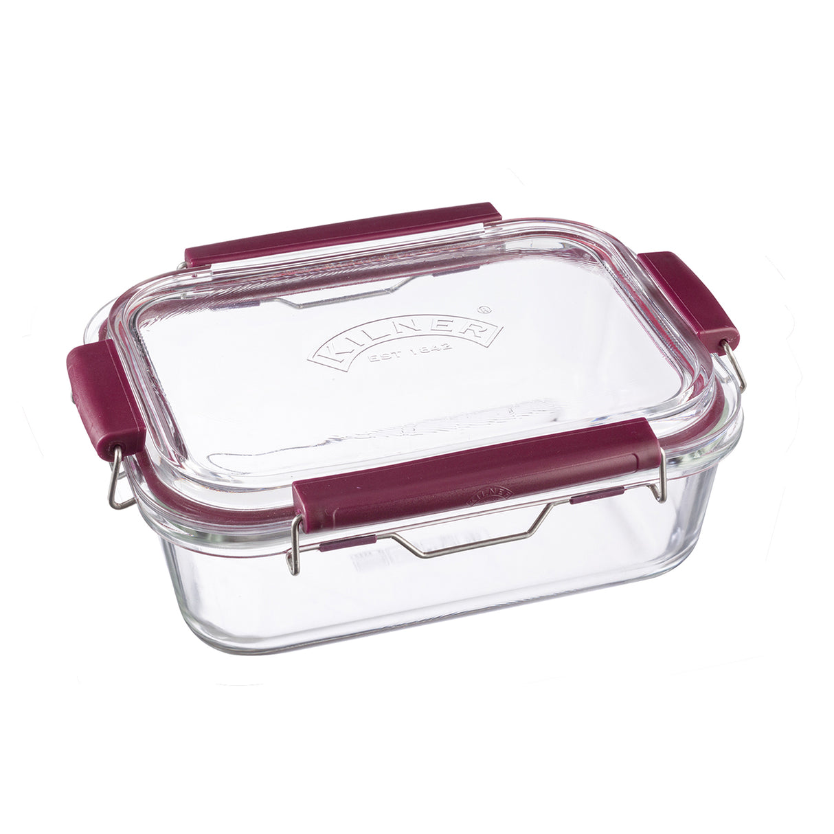 KILNER Frischhaltedose aus klarem Glas mit 1400 ml Fassungsvermögen, luftdicht verschließbarer Deckel, für Lebensmittelaufbewahrung