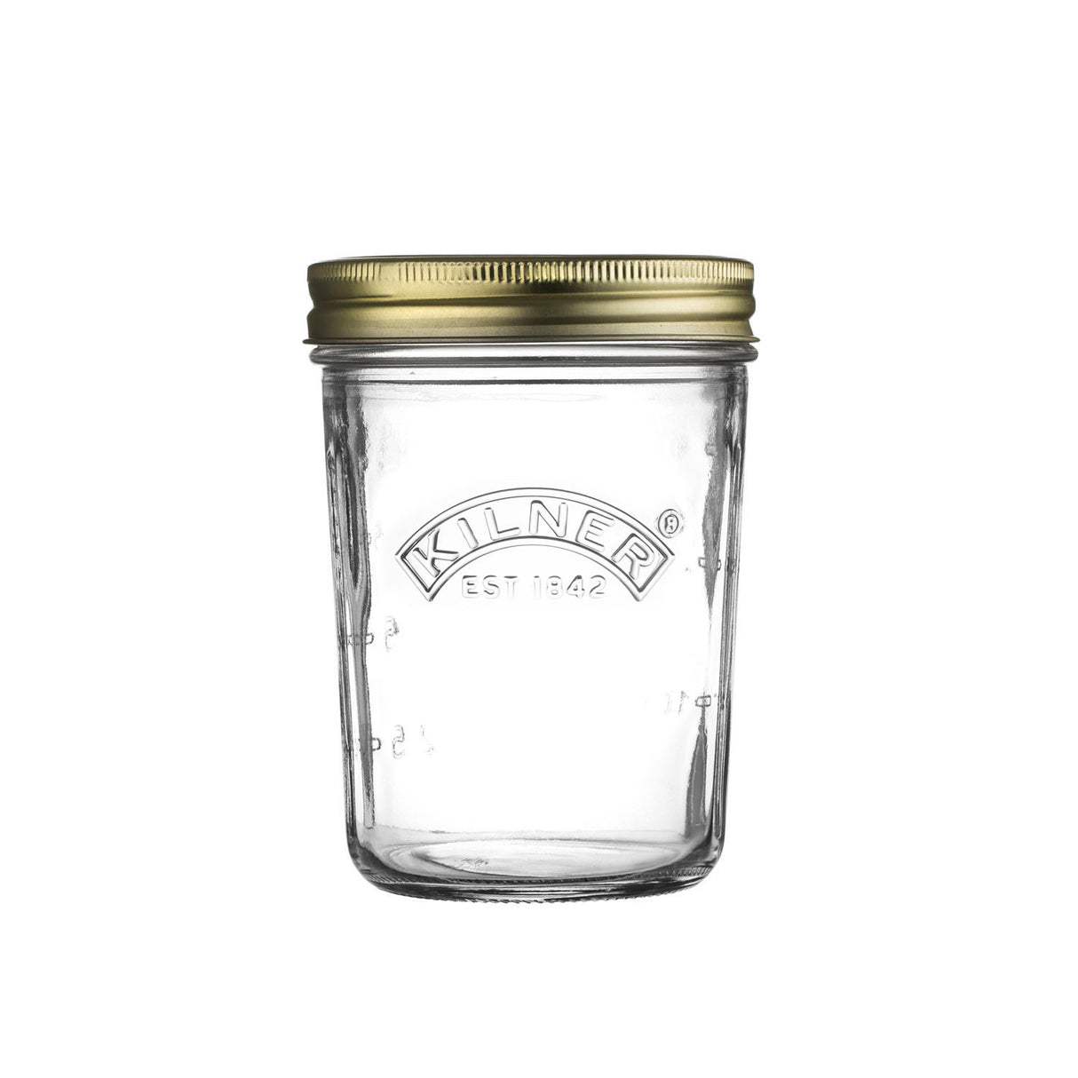 KILNER Einkochglas mit Weithals, klares Glas, ideal zum Einmachen und Aufbewahren von Lebensmitteln.