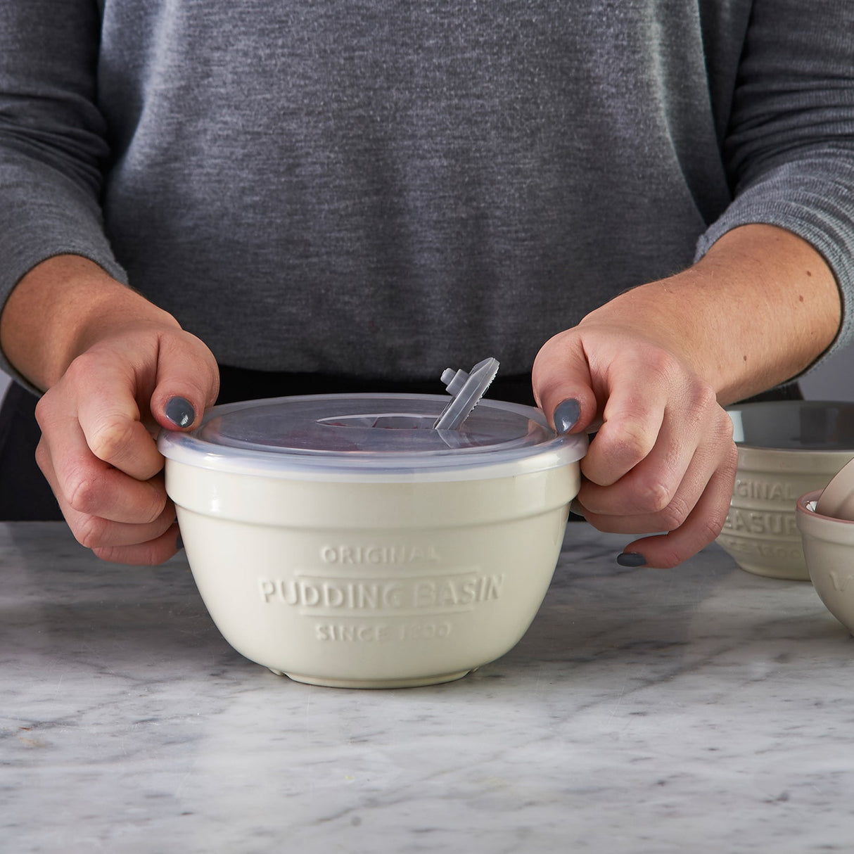 Mason Cash Pudding-Schüssel aus Keramik, 0,9 Liter, 2. Wahl, mit glatter Oberfläche und robustem Design.