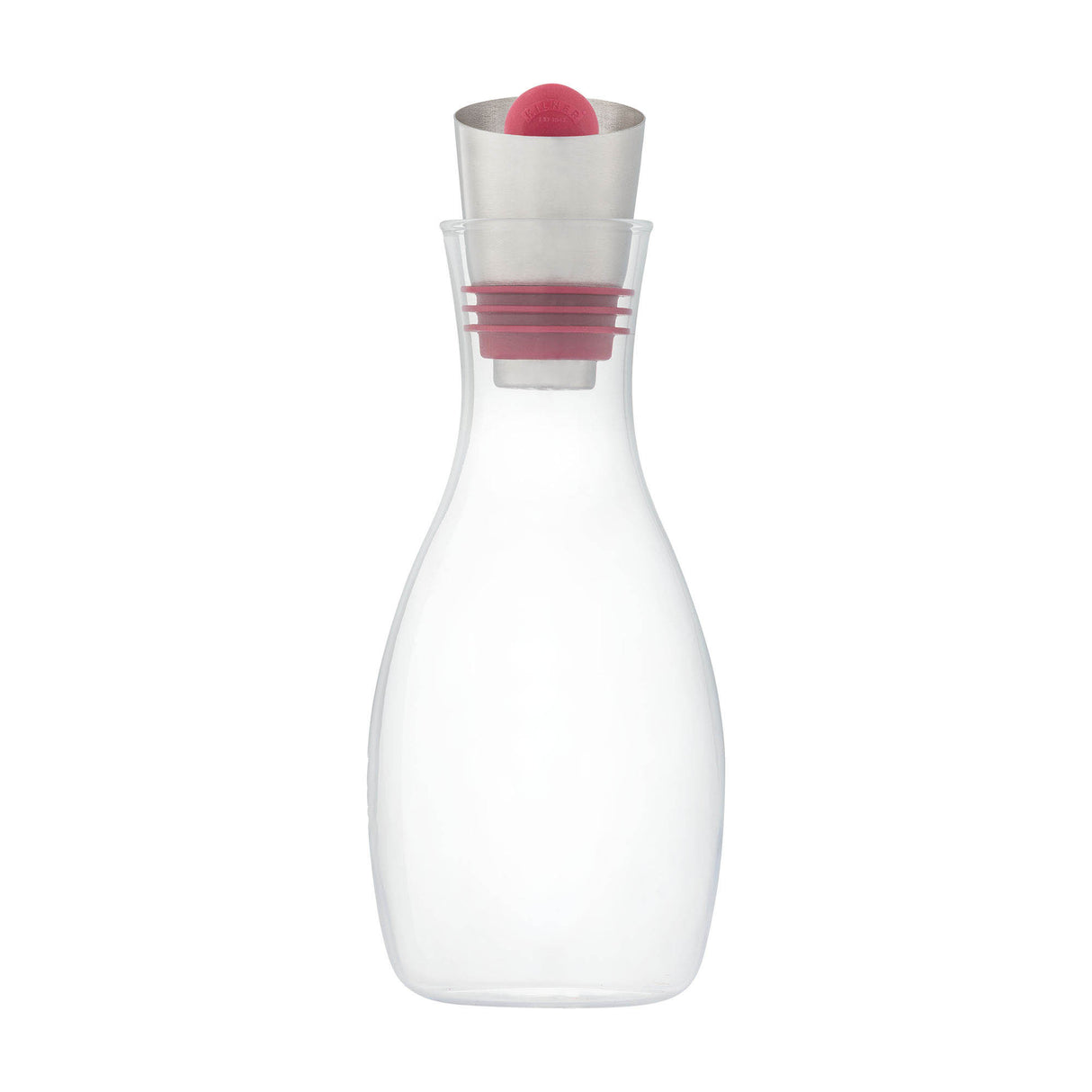 KILNER Glas-Ölflasche mit Sieb, praktische Flasche zum Abfüllen und Filtern von Öl, transparentes Glasdesign