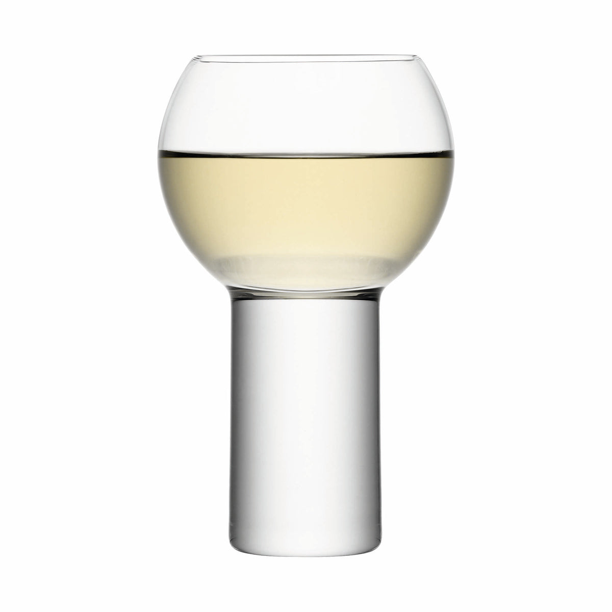 Pair of clear LSA Boris wine goblets, 360ml capacity, elegant glassware for red and white wine.