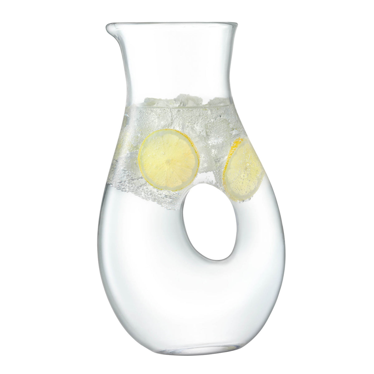 Clear LSA Ono Jug Karaffe with a 2.25L capacity, featuring a sleek design suitable for serving beverages.