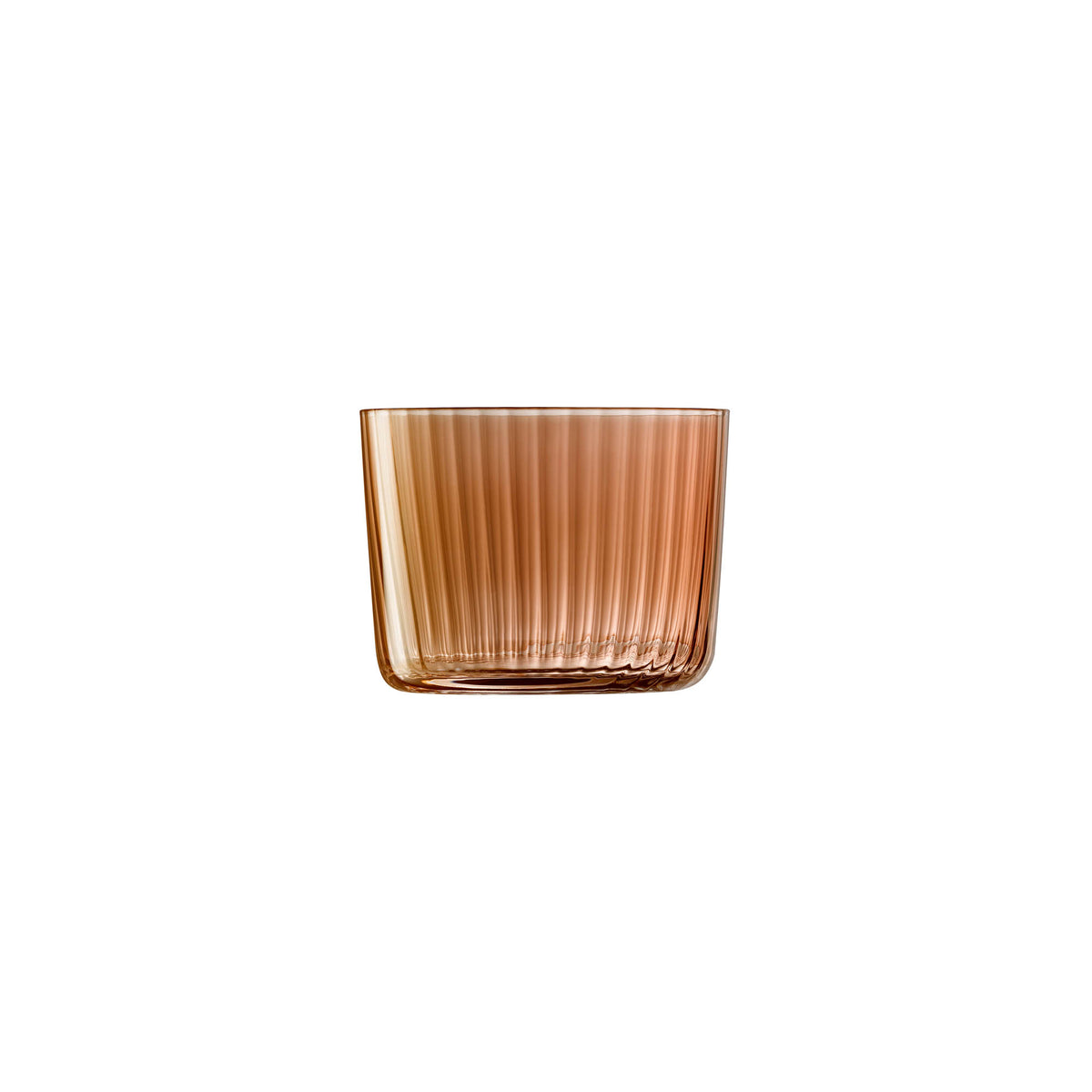 Set of four LSA Gems tealight holders in assorted amber, 6cm kerzenhalter with elegant, colorful glass design.