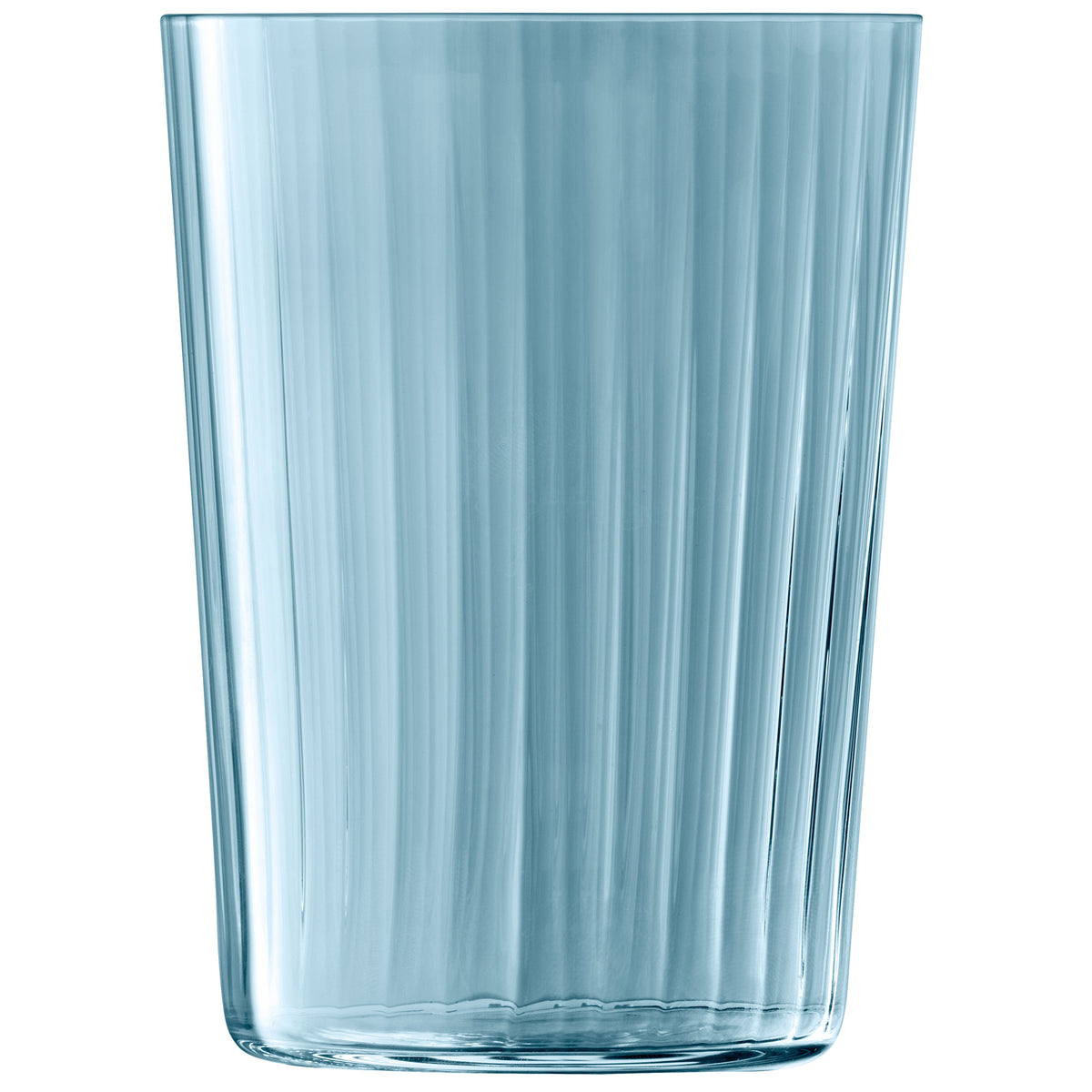 Set of four LSA tumbler GEMS in ocean color, 560ml capacity, made of glass, designed for beverages and elegant table settings.