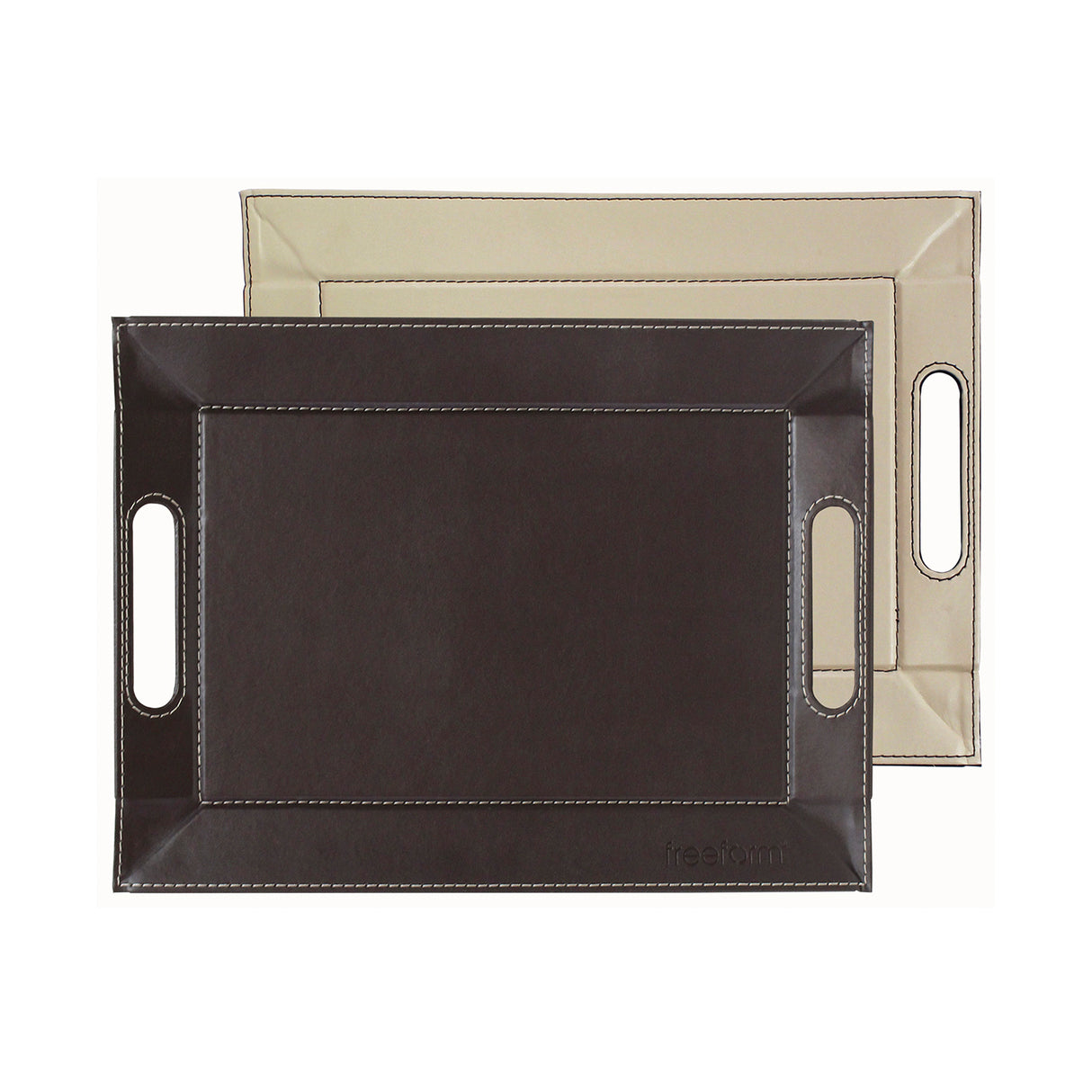 Wendetablett von Freeform, 2-in-1 Tablett und Tischset DUO, klein, mit abwechselndem Design und handlicher Größe auf dem Bild.