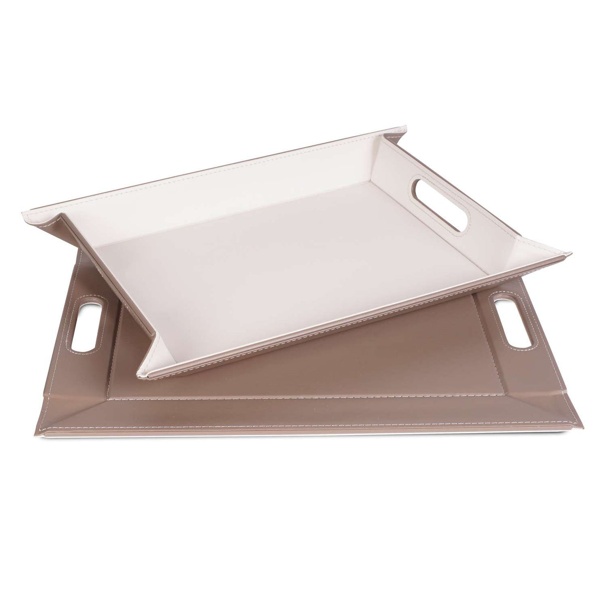 Wendetablett von Freeform, 2-in-1 Tablett und Tischset DUO, kleines, aus Holz mit abwechselnden Oberflächen.