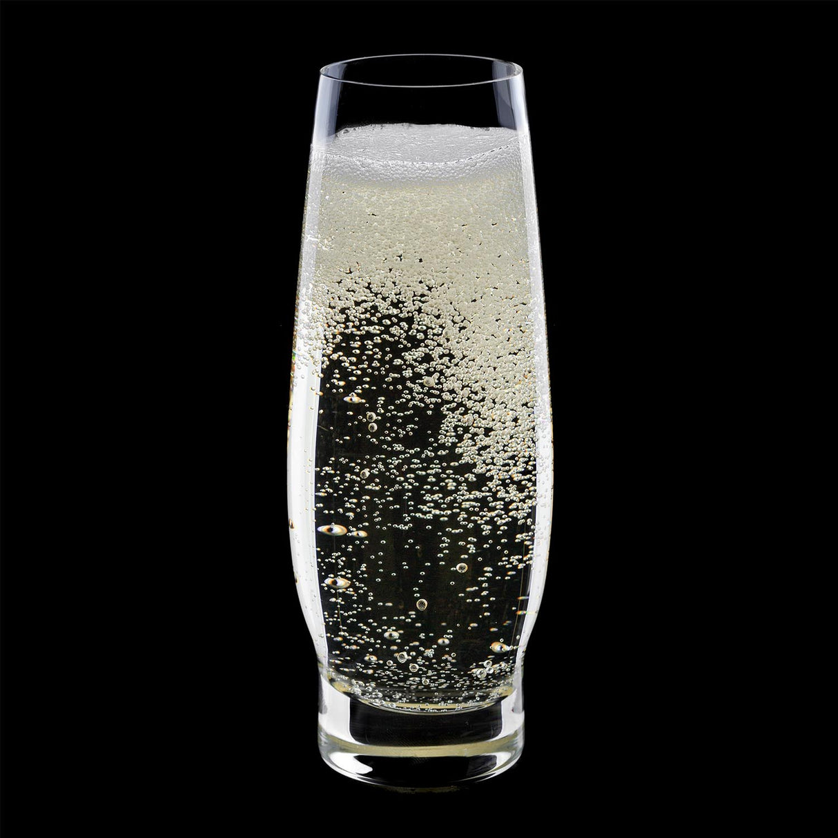 FREEFORM Sekt-Gläser im 2er-Set, klare Gläser mit 275 ml Fassungsvermögen für prickelnde Getränke, elegantes Design