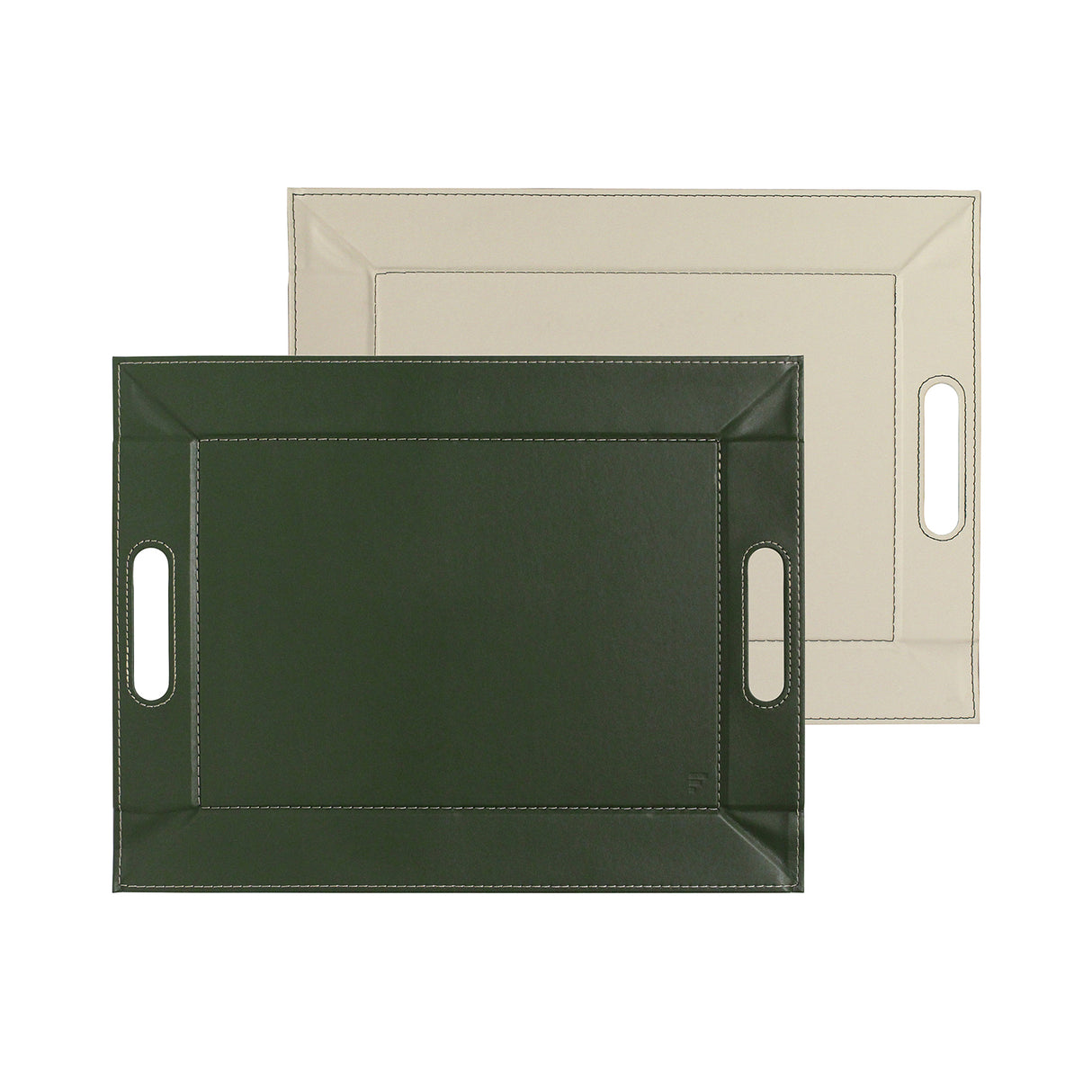 Wendetablett von Freeform, 2-in-1 Tablett und Tischset DUO, kleines, modernes Wendetablett mit beidseitigem Design.