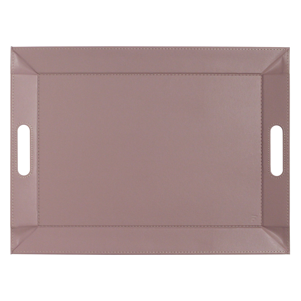 Wendetablett von Freeform, 2-in-1 Tablett und Tischset, groß, altrosa und steinfarben, zeigt beidseitige Designs