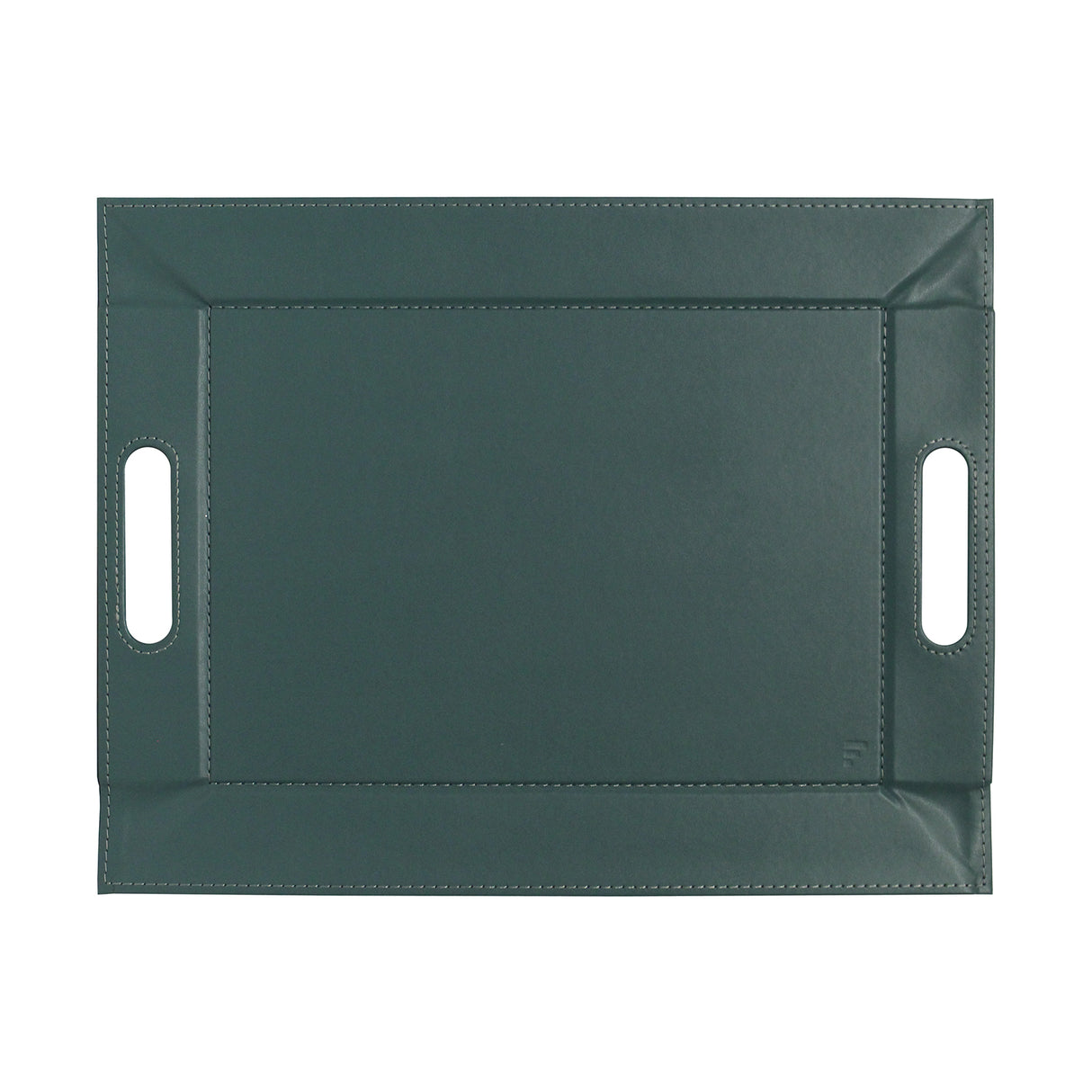 Wendetablett von Freeform, 2-in-1 Tablett & Tischset in Petrol und Anthrazit, kleine, faltbare Oberfläche.