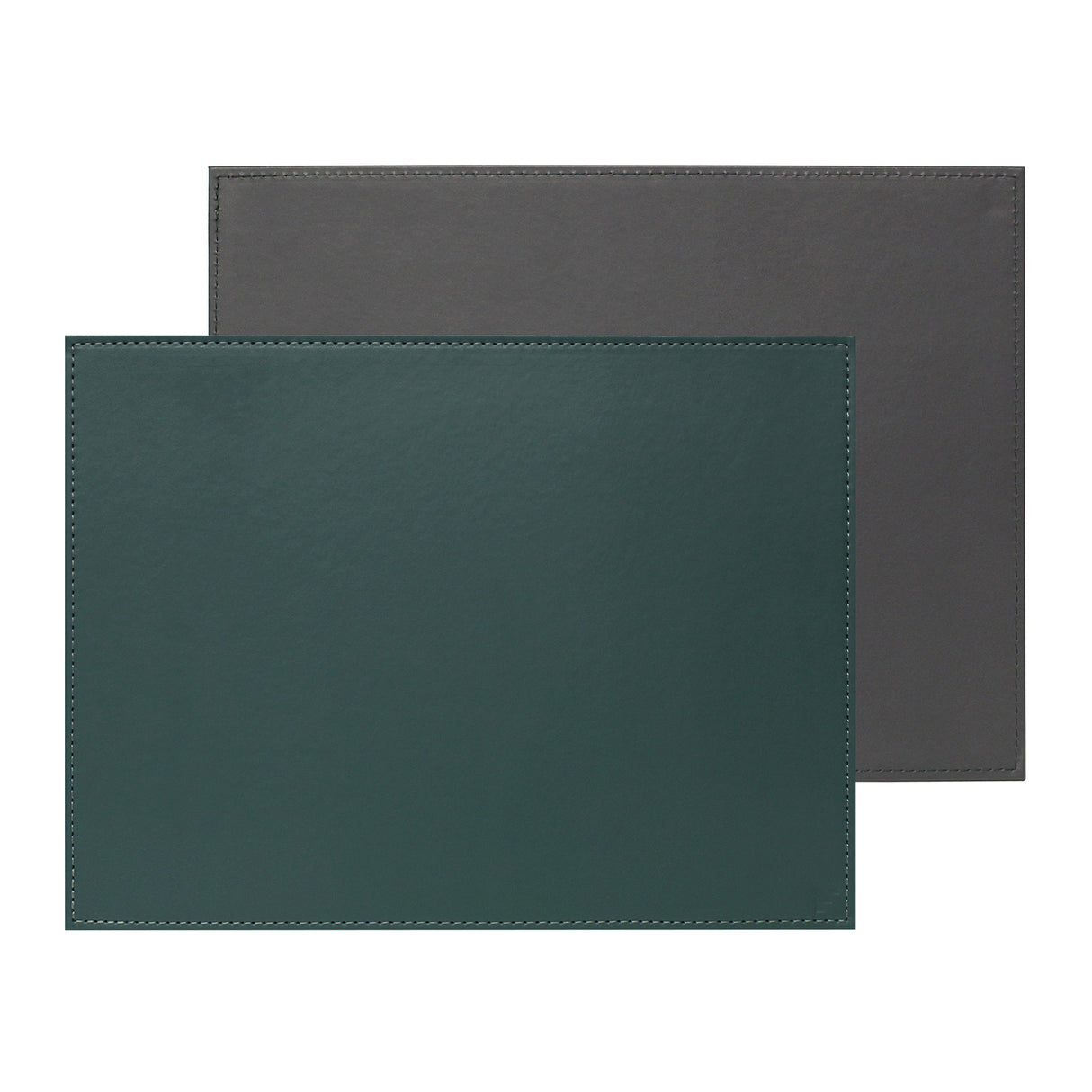 Platzset DUO von FREEFORM in petrol und anthrazit, rechteckiges Tischset aus Stoff, bequem und stilvoll.