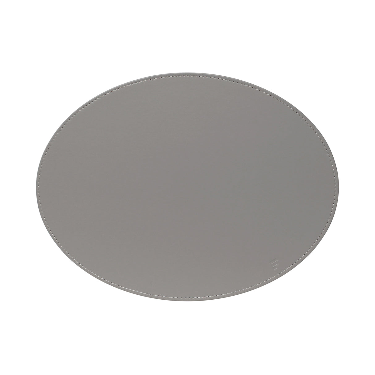Ovales Platzset von FREEFORM, Duo in Grau und Weiß, aus Stoff, geeignet für Tische, blickdicht und robust.