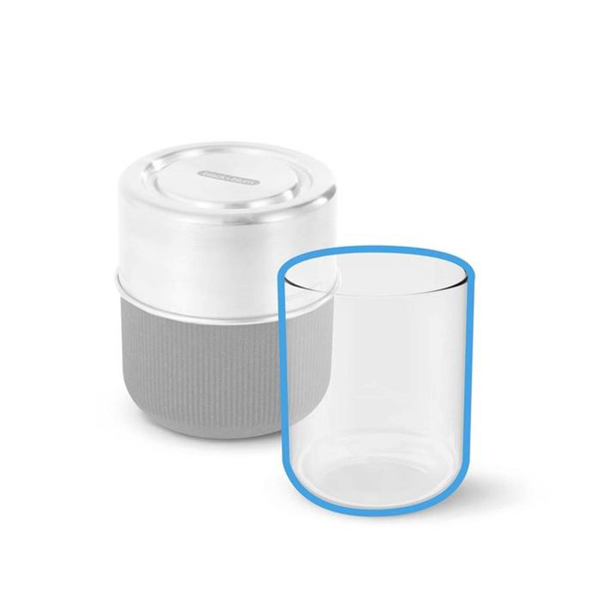 Schwarzes Ersatzglas für Lunchbox von BLACK+BLUM, Ersatzteil für nachhaltige Lunchbehälter, klar und robust.