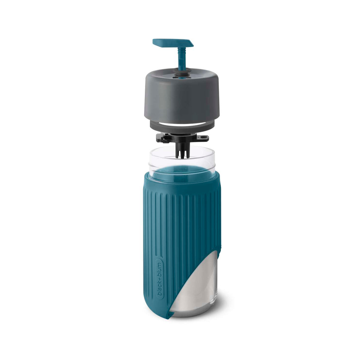 BLACK+BLUM | Kaffeebecher, TO-GO GLAS, blau
