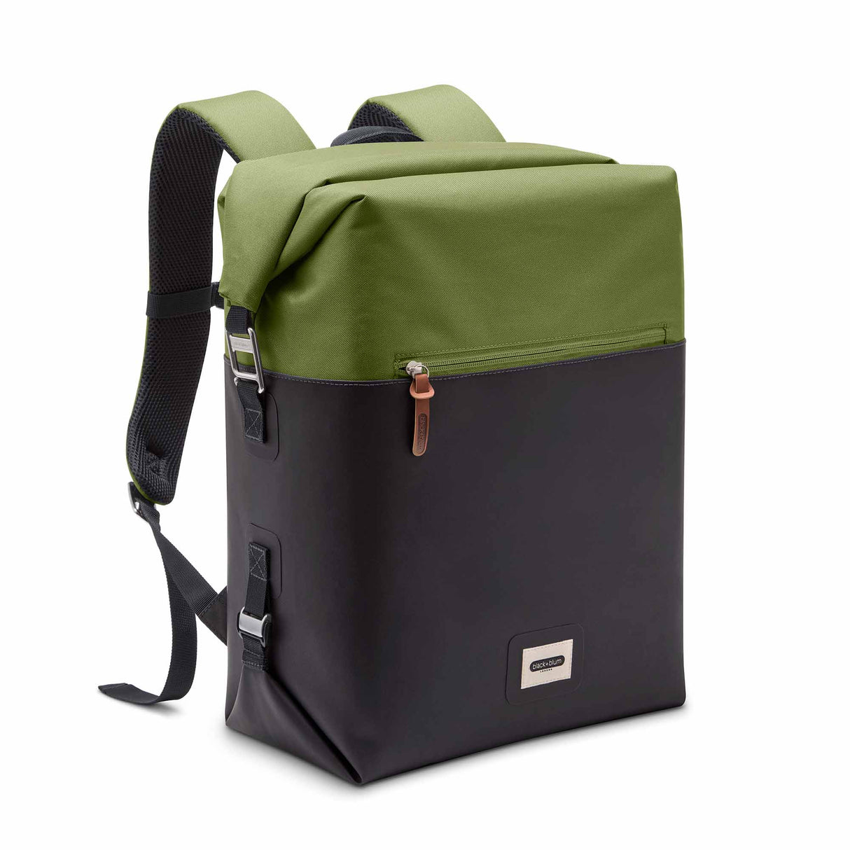 Faltbare grüne Kühltasche von BLACK+BLUM zum Kühlen von Lebensmitteln und Getränken, robustes, tragbares Design.