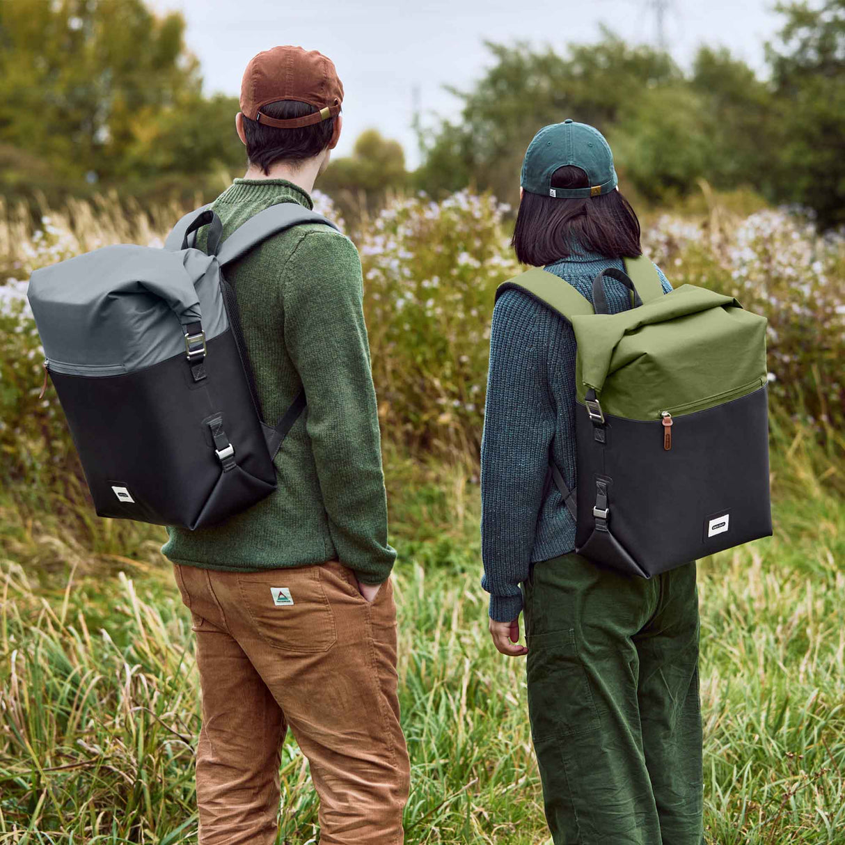 Faltbare grüne Kühltasche von BLACK+BLUM, isolierte Kühltasche aus langlebigem Material, ideal für unterwegs