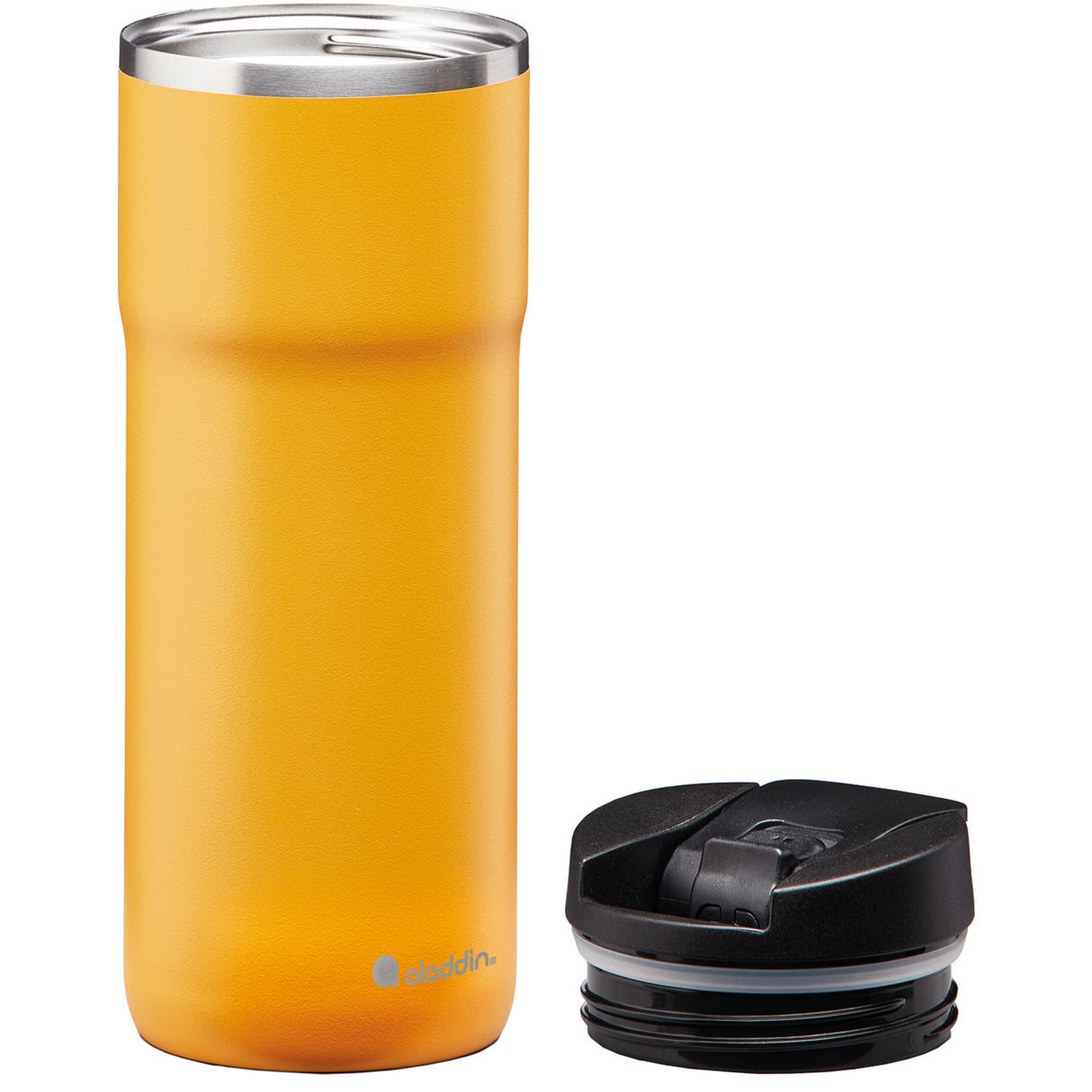 ALADDIN Thermobecher Barista in Sonnen-Gelb, 470 ml, isoliert, mit Deckel, für heiße und kalte Getränke, aus langlebigem Material